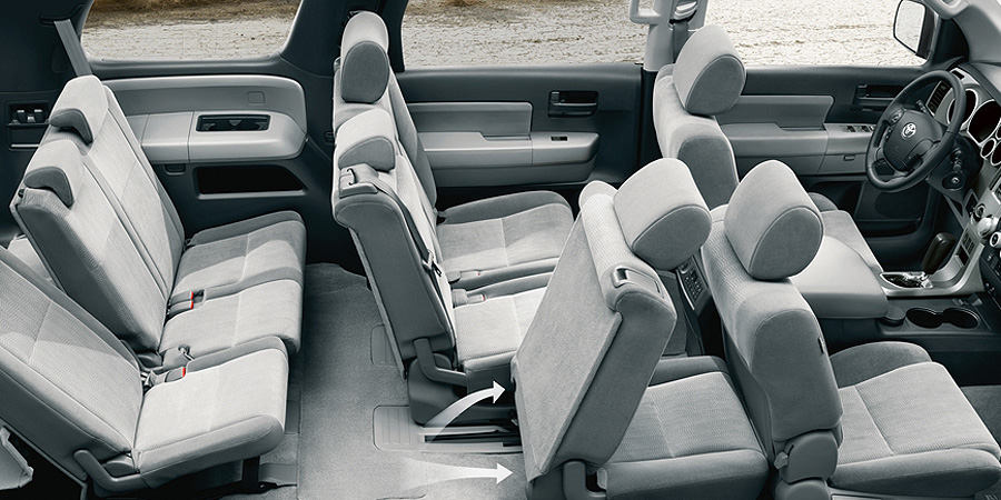 interior dimensions of toyota sequoia #7